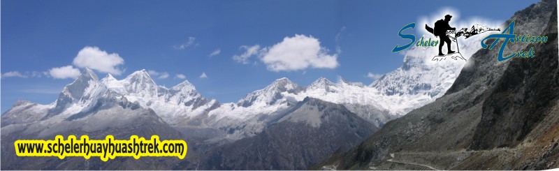 Vista panorámica desde el Paso Portachuelo de Llanganuco